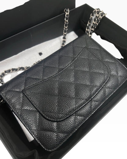 CHANEL Classic WOC Black Caviar Silver Hardware product photograph 7 - VaultedVIP