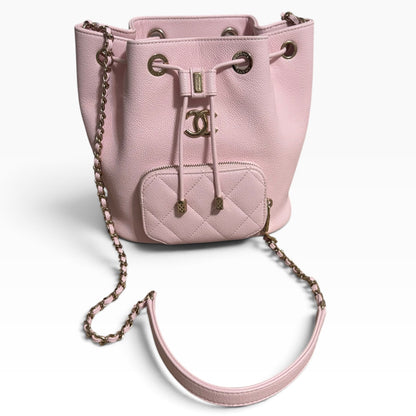 CHANEL Business Affinity Light Pink Bucket Bag product photograph 2 - VaultedVIP