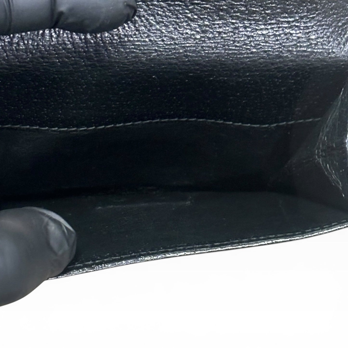 Gucci Black Tri-Fold Wallet