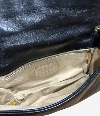 CHANEL Evening in Versailles Black Quilted Leather Chain Bag with Porcelain Accents
