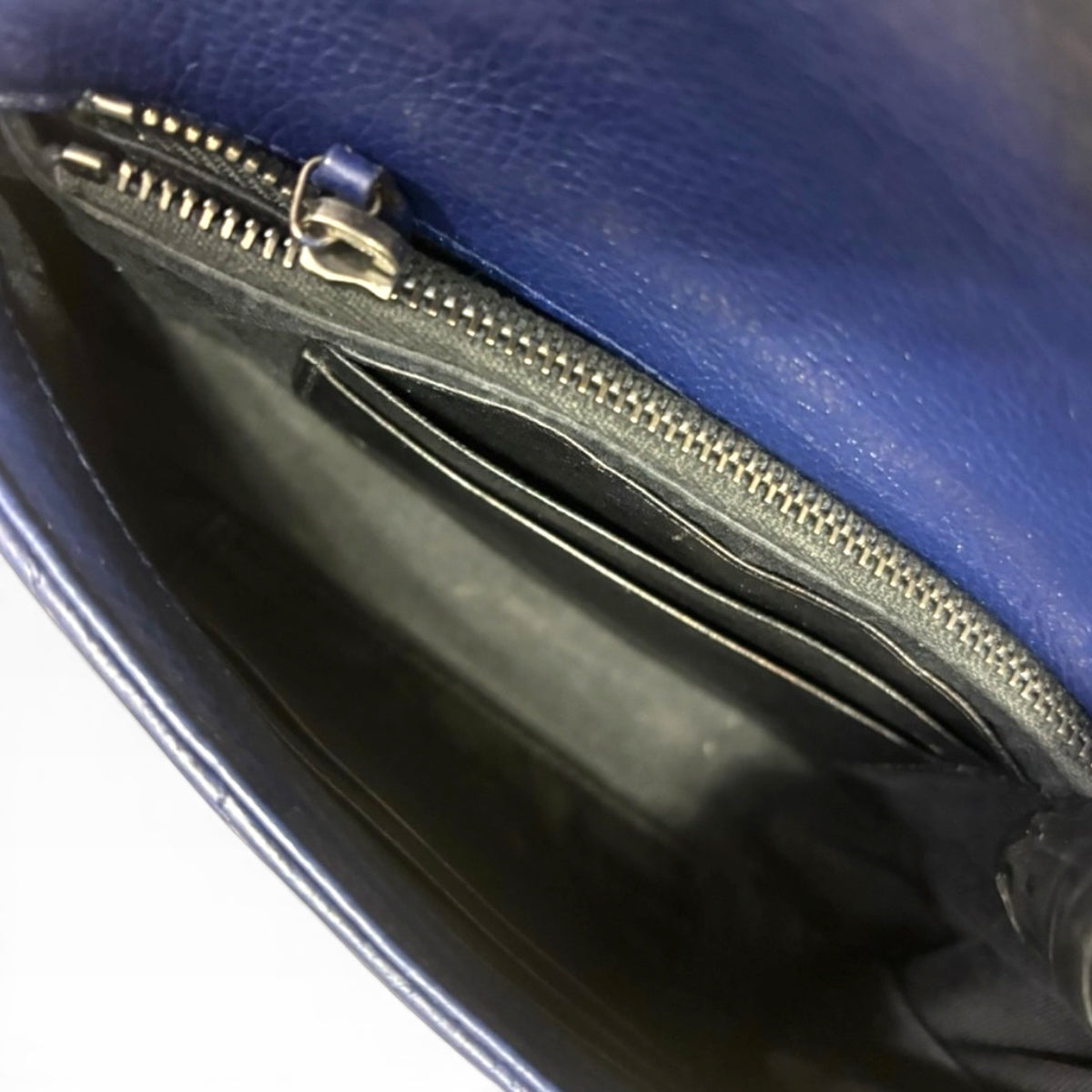 Saint Laurent Mini College Royal Blue Leather Bag product photograph 14 - VaultedVIP