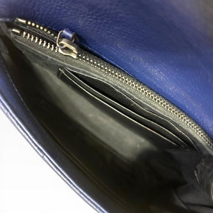 Saint Laurent Mini College Royal Blue Leather Bag product photograph 14 - VaultedVIP