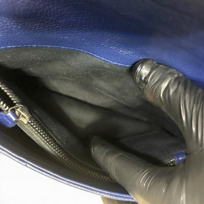 Saint Laurent Mini College Royal Blue Leather Bag product photograph 15 - VaultedVIP