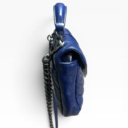Saint Laurent Mini College Royal Blue Leather Bag product photograph 9 - VaultedVIP