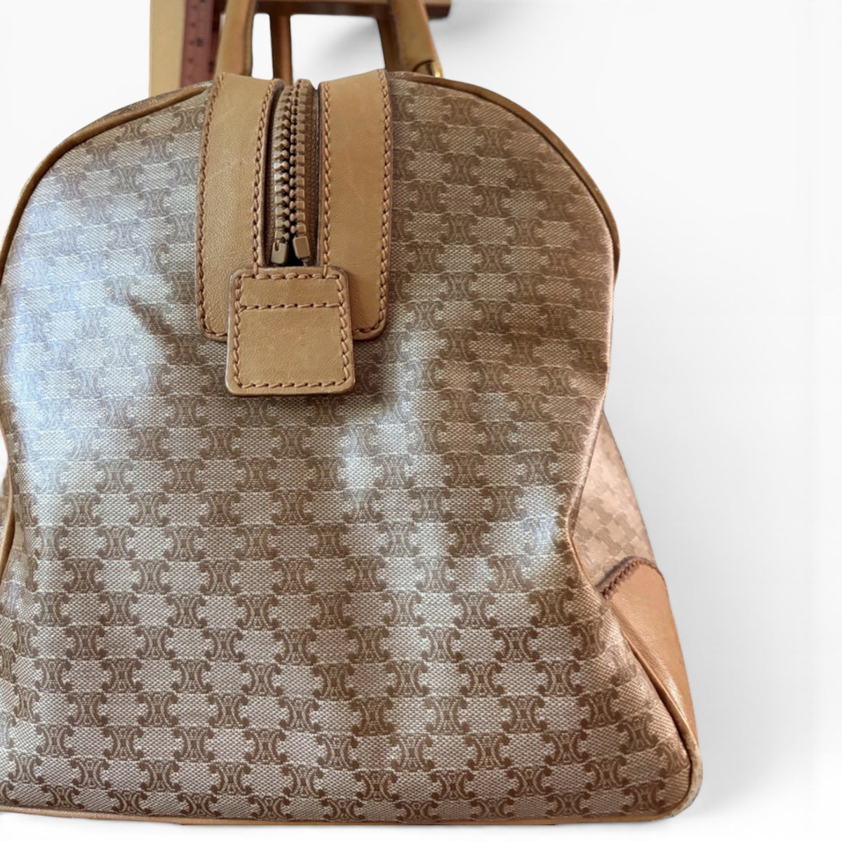 CELINE Vintage Macadam Large Boston Travel Bag product photograph 13 - VaultedVIP