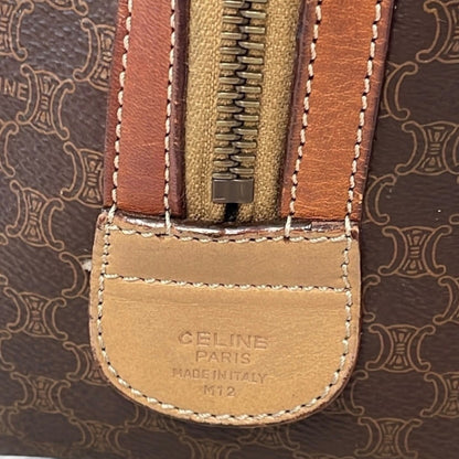 CELINE Vintage Macadam Mini Boston Bag Brown product photograph 7 - VaultedVIP