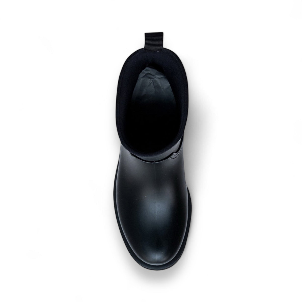 MONCLER Ginette Black Rubber Rain Boots 38 product photograph 6 - VaultedVIP