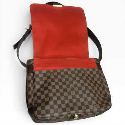 Louis Vuitton Naviglio Damier Ebene Red Messenger Bag product photograph 10 - VaultedVIP