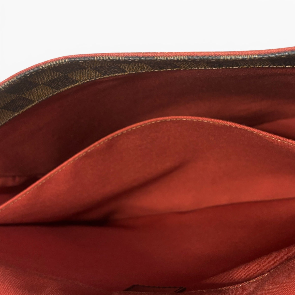 Louis Vuitton Naviglio Damier Ebene Red Messenger Bag product photograph 12 - VaultedVIP