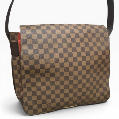 Louis Vuitton Naviglio Damier Ebene Red Messenger Bag product photograph 2 - VaultedVIP