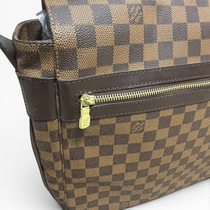 Louis Vuitton Naviglio Damier Ebene Red Messenger Bag product photograph 5 - VaultedVIP