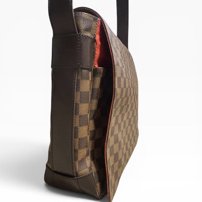 Louis Vuitton Naviglio Damier Ebene Red Messenger Bag product photograph 8 - VaultedVIP
