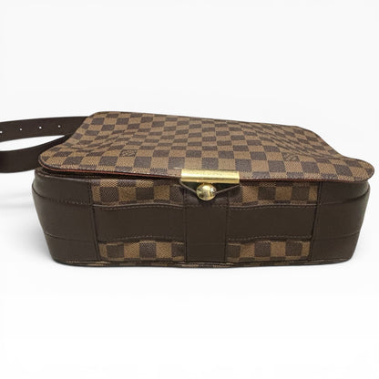 Louis Vuitton Naviglio Damier Ebene Red Messenger Bag product photograph 9 - VaultedVIP