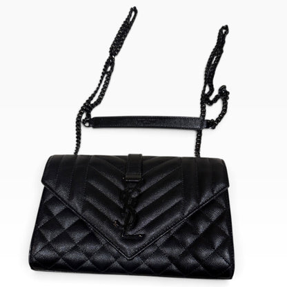 Saint Laurent YSL Envelope Black on Black product photograph 1 - VaultedVIP