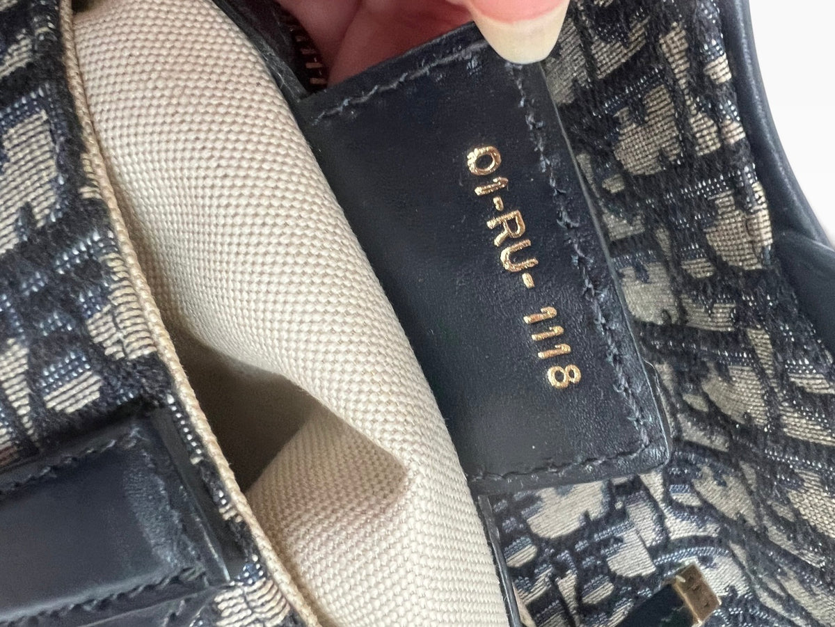 Dior Saddle Bag Blue Oblique Jacquard Gold Hardware product photograph 10 - VaultedVIP