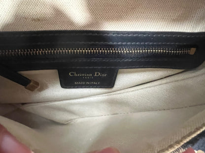 Dior Saddle Bag Blue Oblique Jacquard Gold Hardware product photograph 8 - VaultedVIP