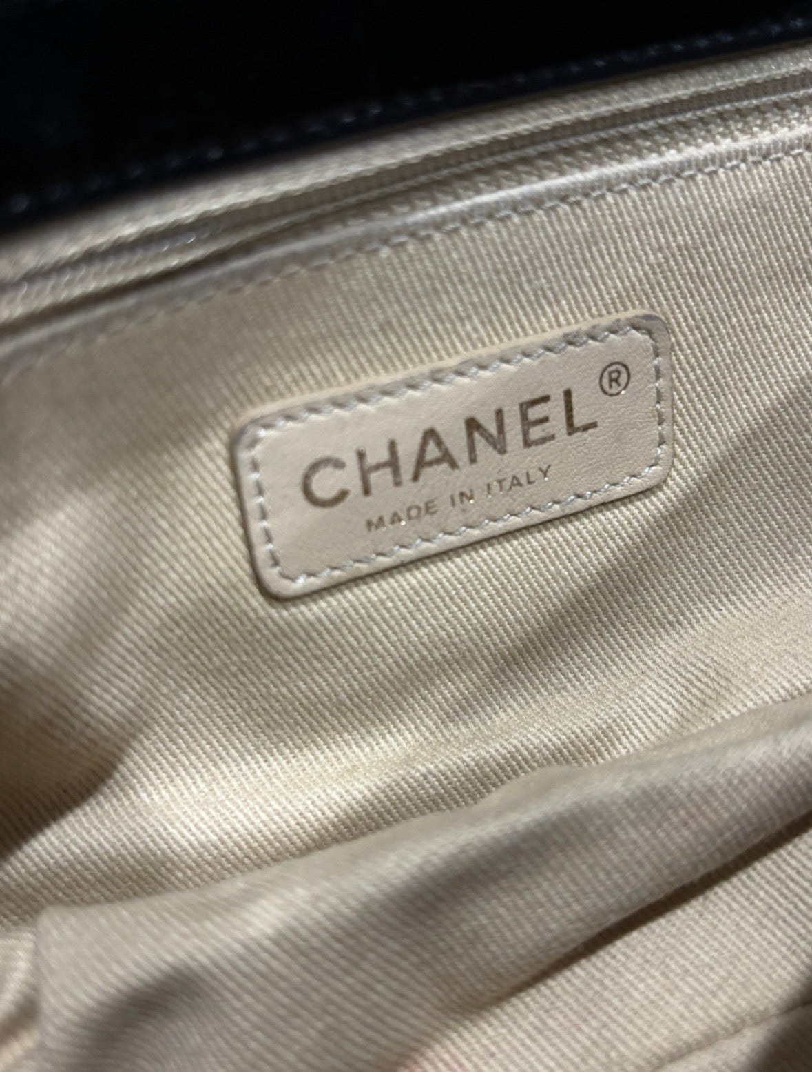 CHANEL Evening in Versailles Black Quilted Leather Chain Bag with Porcelain Accents