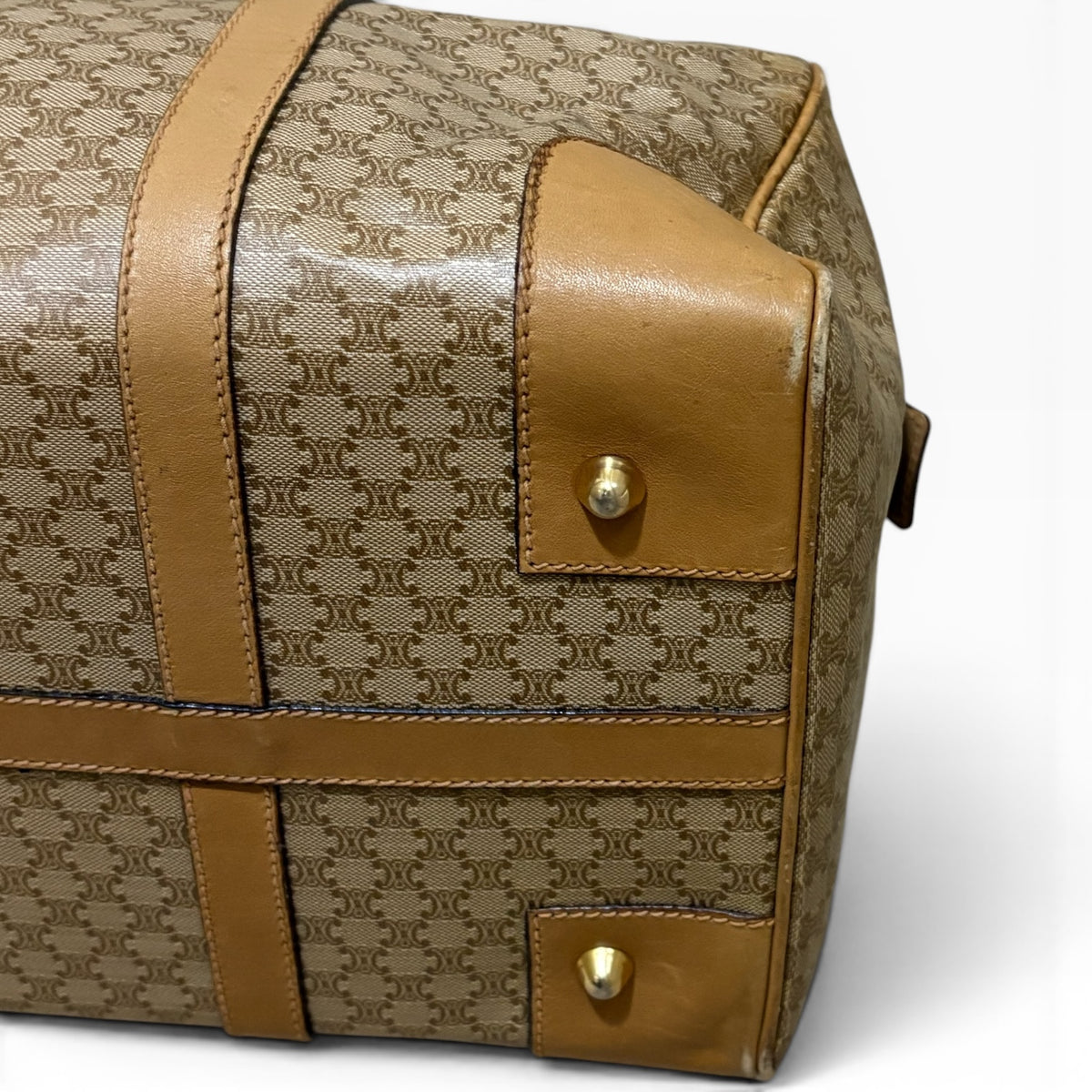 CELINE Vintage Macadam Large Boston Travel Bag product photograph 11 - VaultedVIP