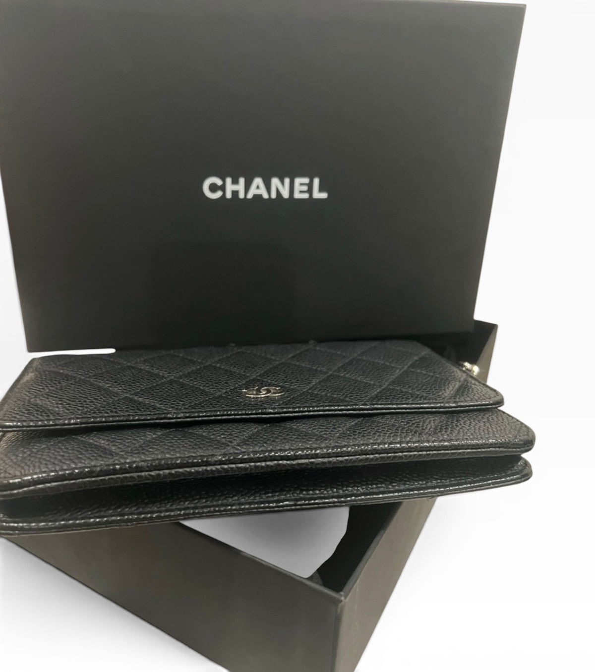 CHANEL Classic WOC Black Caviar Silver Hardware product photograph 6 - VaultedVIP