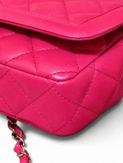 CHANEL Diane Hot Pink Fuchsia Quilted Leather product photograph 12 - VaultedVIP