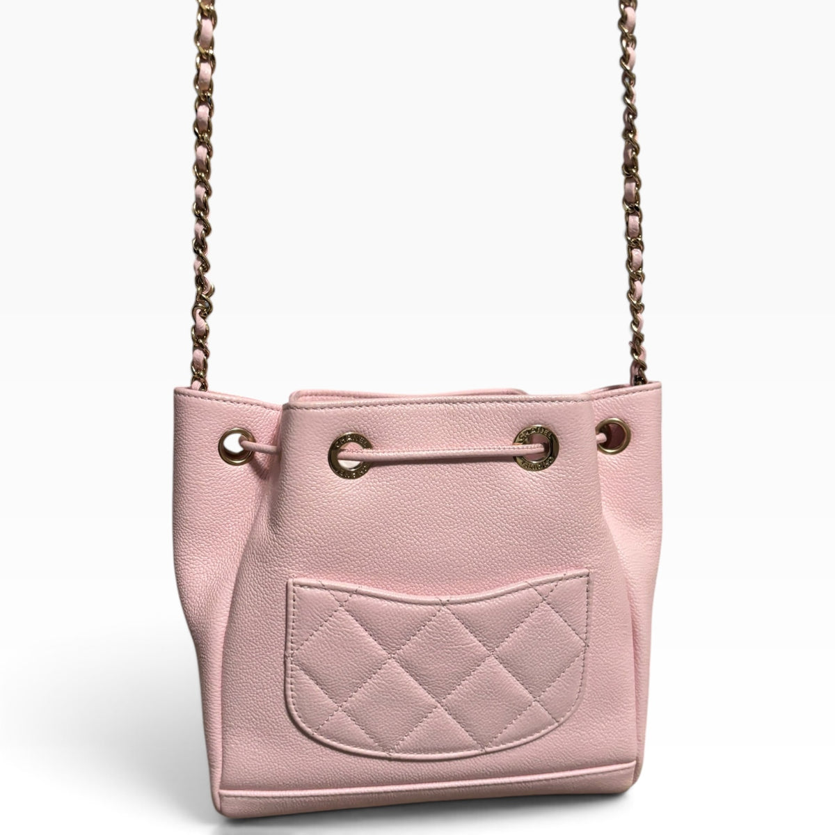 CHANEL Business Affinity Light Pink Bucket Bag product photograph 7 - VaultedVIP