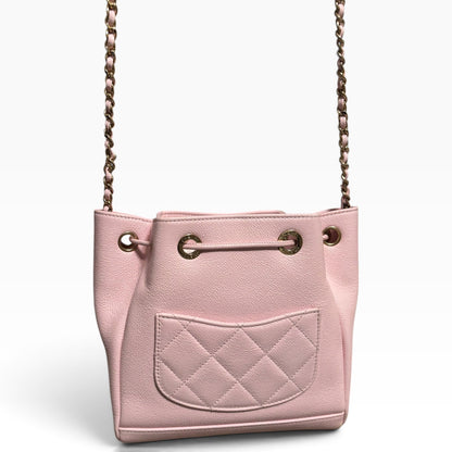CHANEL Business Affinity Light Pink Bucket Bag product photograph 7 - VaultedVIP