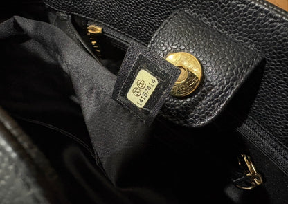 CHANEL Petite Shopping Tote PST Black Caviar Gold product photograph 15 - VaultedVIP