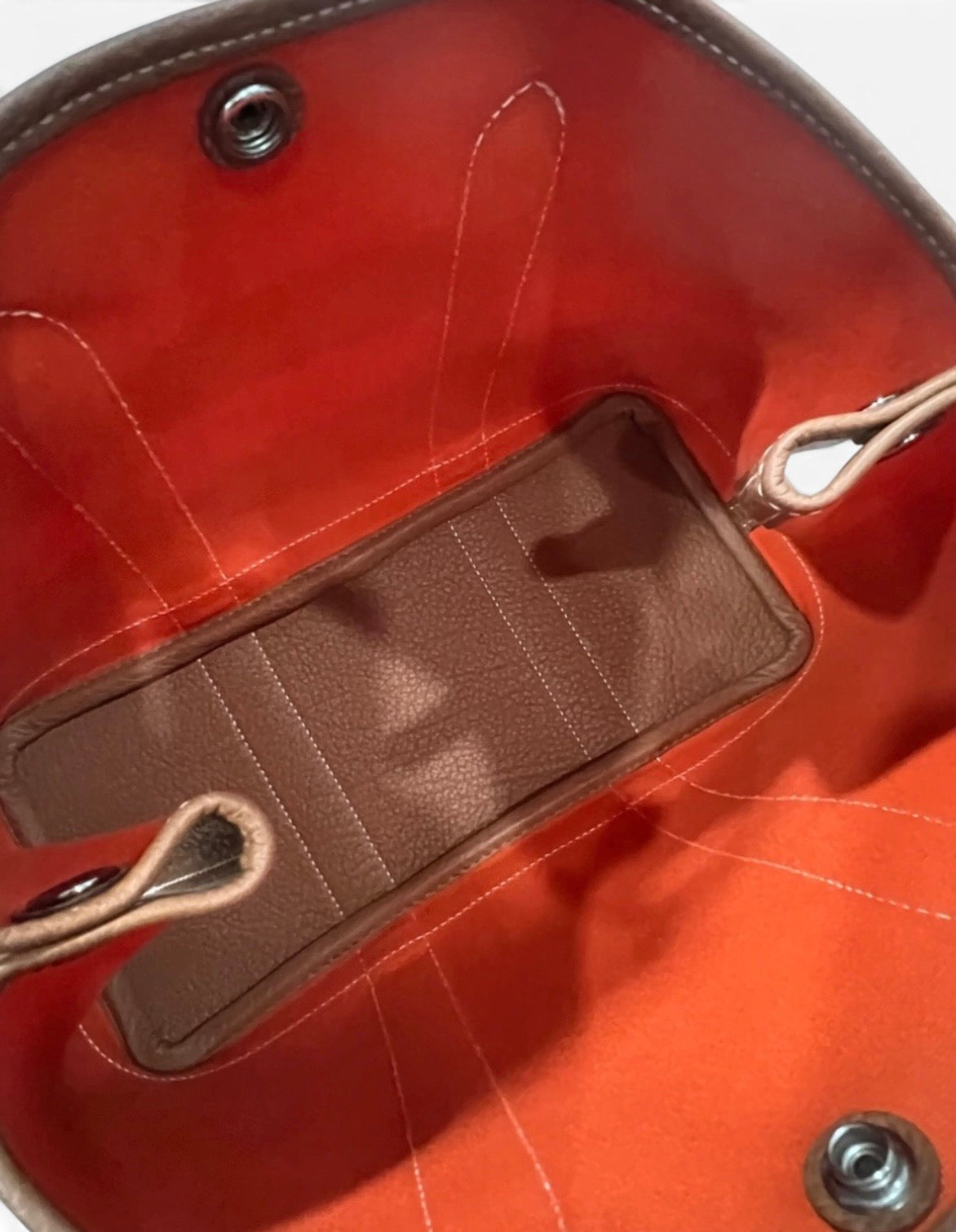 HERMES Rocabar Garden Party 36 Striped Wool Negonda Leather Tote product photograph 11 - VaultedVIP