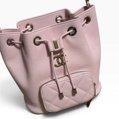 CHANEL Business Affinity Light Pink Bucket Bag product photograph 13 - VaultedVIP