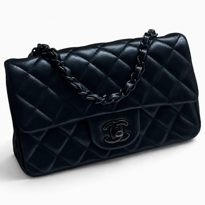 CHANEL Classic Double Flap Black Caviar Black Hardware product photograph 4 - VaultedVIP