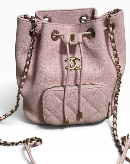 CHANEL Business Affinity Light Pink Bucket Bag product photograph 1 - VaultedVIP