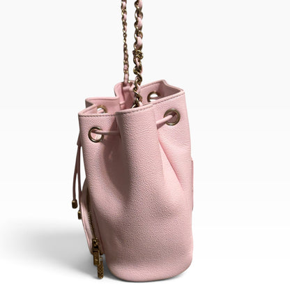 CHANEL Business Affinity Light Pink Bucket Bag product photograph 5 - VaultedVIP