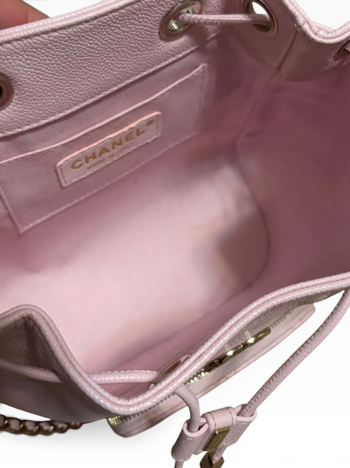 CHANEL Business Affinity Light Pink Bucket Bag product photograph 14 - VaultedVIP