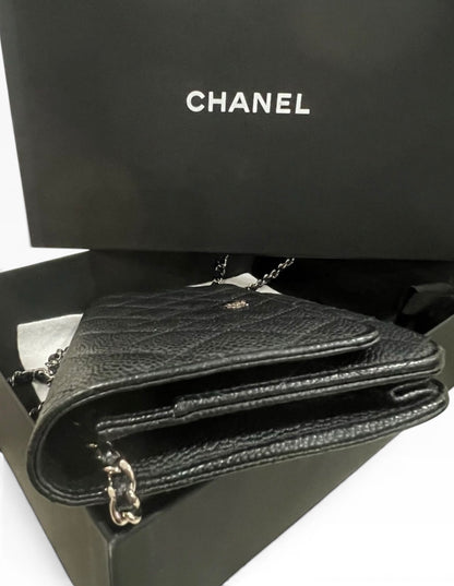 CHANEL Classic WOC Black Caviar Silver Hardware product photograph 3 - VaultedVIP