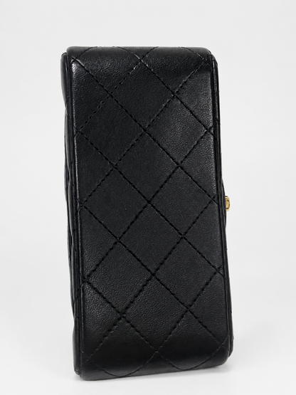 CHANEL Classic Mini Square Flap Black Lambskin Gold Hardware product photograph 8 - VaultedVIP