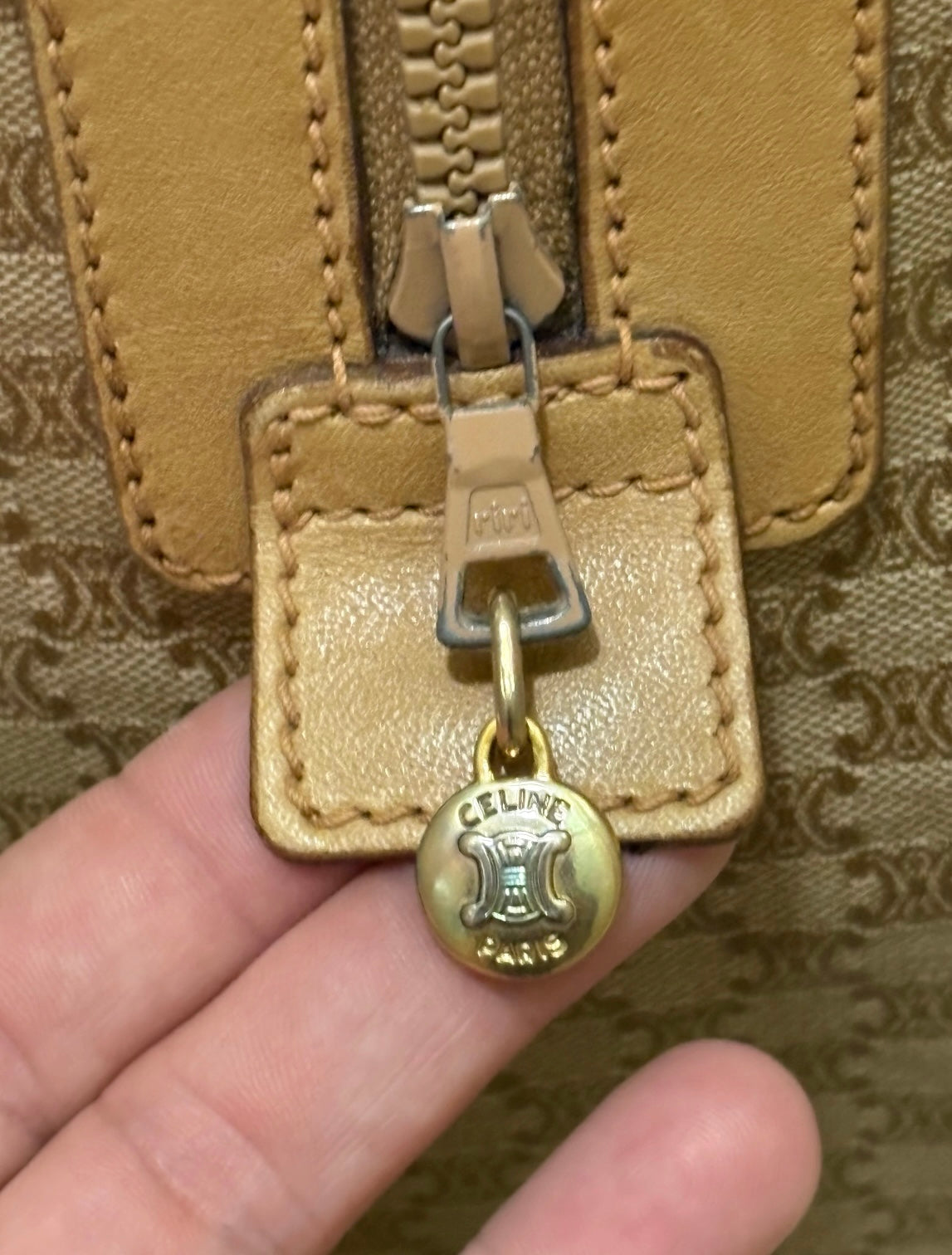 CELINE Vintage Macadam Large Boston Travel Bag product photograph 7 - VaultedVIP